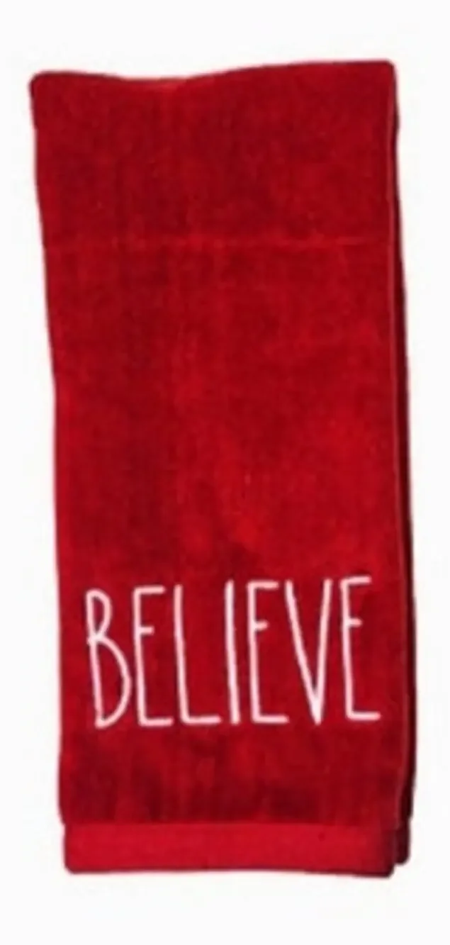 (2) Merry Christmas Hand Towel (Believe)